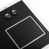  Металлическая антивандальная встраиваемая клавиатура с тачпадом, black,USB,  Alt, Win, Ctrl