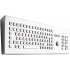  Металлическая настольная антивандальная клавиатура с трекболом, USB, цифровой блок, F1—F12, Alt, Win, Ctrl