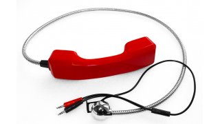 Антивандальная телефонная трубка с держателем TG1600, красная