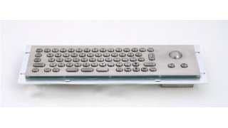 Металлическая антивандальная компактная встраиваемая клавиатура с трекболом, USB, Ctrl, Alt