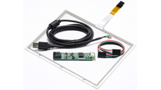 8,1"  Сенсорный резистивный экран W4R (4-проводной), комплект c контроллером USB W4R
