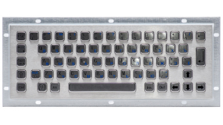 Металлическая антивандальная встраиваемая клавиатура, USB, Alt, Win, Ctrl