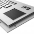  Металлическая антивандальная встраиваемая клавиатура с тачпадом, USB, Fn, Ctrl