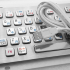  Металлическая антивандальная встраиваемая клавиатура с тачпадом, old, USB, Fn, Ctrl