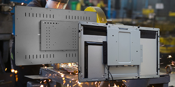 Корпуса мониторов TGM215RPEH и TGM215RPE: вид сзади